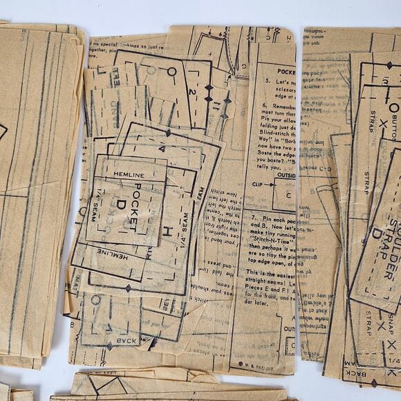 VTG 1961 Advance Mattel Barbie doll patterns cut How to Barbie Sewing book - Picture 6 of 12